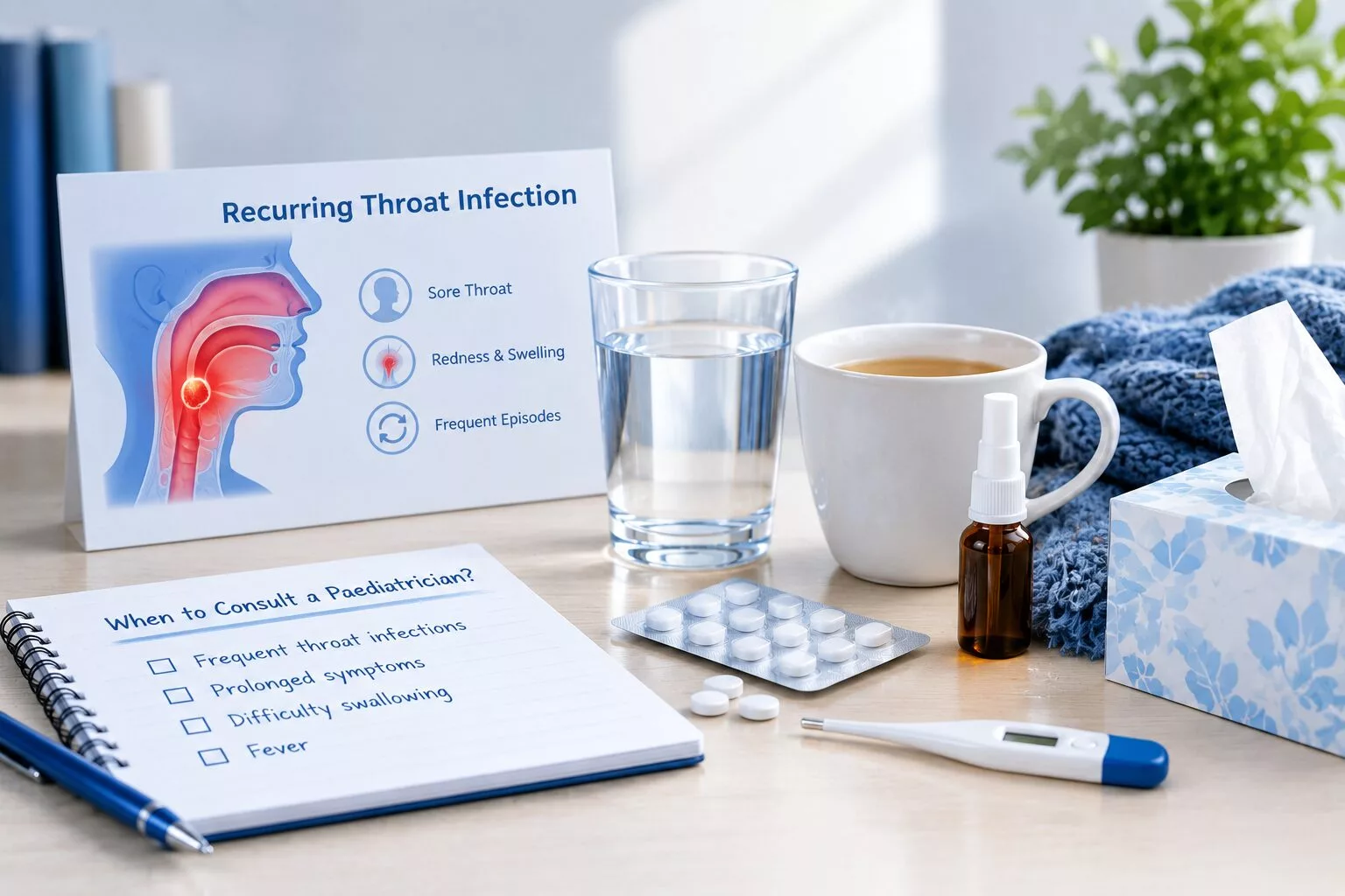 Recurring throat infection